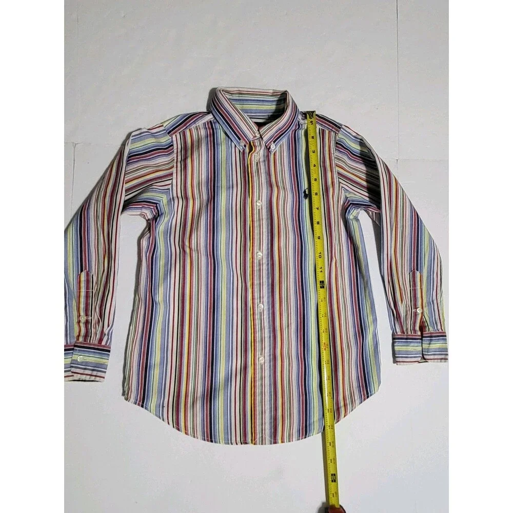 (#7) Polo BY Ralph Lauren Boys Multicolor Size 7 Long Sleeve Button Down